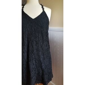BEAR DANCE BOUTIQUE BLACK LACE RAZORBACK DRESS LBD